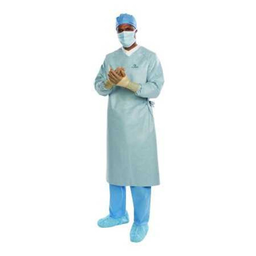 Surgical Gown Aero Chrome X-Large Silver NonSterile AAMI Level 4 Disposable 44664NS Case of 32 44664NS Aero Chrome 1114309_CS