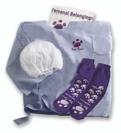 3M Bair Hugger Reusable Patient Warming Gown Kit with Bonnet, Socks, Personal Belonging Bag & Shoe Bag, One Size, 84001 Case of 30