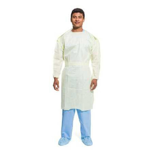 Protective Procedure Gown Halyard Tri-Layer Large Yellow NonSterile AAMI Level 2 Disposable 69979 Case of 100 69979 Halyard Tri-Layer 379372_CS Protective Procedure Gown Halyard Tri-Layer Large Yellow NonSterile AAMI Level 2 Disposable 69979 Case of 100 69979 Halyard Tri-Layer 379372_CS