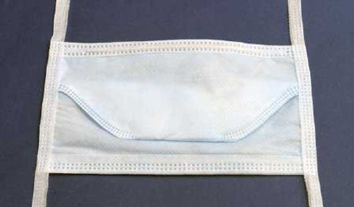 Surgical Mask Cardinal Health™ Duckbill Tie Closure One Size Blue NonSterile ASTM Level 1 Adult AT51035 Box of 50 AT51035 Cardinal Health™ 533786_BX
