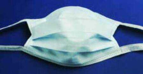 Surgical Mask Cardinal Health™ Pleated Tie Closure One Size White NonSterile ASTM Level 1 Adult AT73035 Box of 50 AT73035 Cardinal Health™ 296225_BX