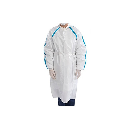 Chemotherapy Procedure Gown Contec CritiGear S & M, White, ASTM D6978-05, HCGA0800-S/M, Bag of 10