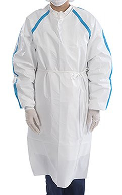 Chemotherapy Procedure Gown Contec CritiGear S & M White, ASTM D6978-05, HCGA0800-S/M, Case of 30