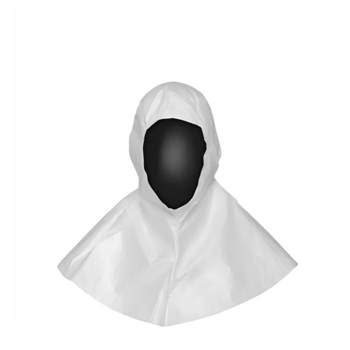 Cleanroom Hood DuPont™ Tyvek® IsoClean® One Size White Elastic / Tie Closure IC668BWH000100CS Case of 100