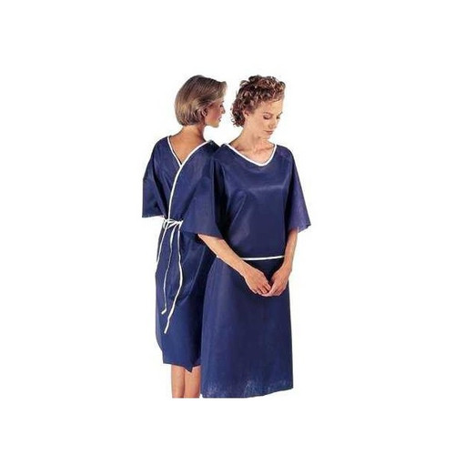 Patient Exam Gown, One Size, Dark Blue, 45418-CLU, Case of 50
