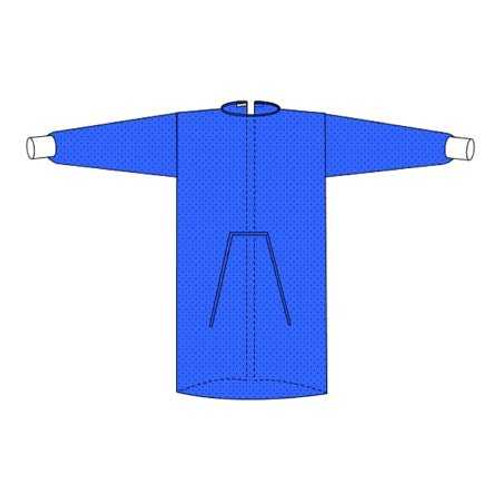 Protective Procedure Gown Welmed Large Blue NonSterile Not Rated Disposable 9100-215L Case of 100 9100-215L Welmed 1200076_CS