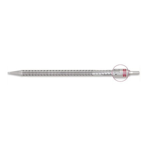McKesson Serological Pipette 25 mL 0.2 mL Graduation Increments / 10 mL Negative Graduations Sterile 177-1781 Case of 200 177-1781 McKesson 1176008_CS
