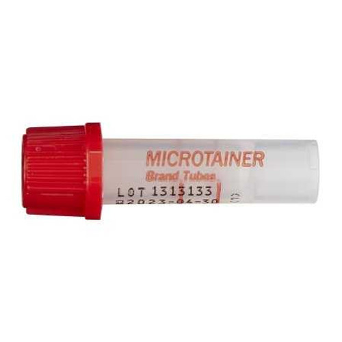 BD Microtainer® Capillary Blood Collection Tube Plain 250 µL to 500 µL BD Microgard™ Closure Plastic Tube 365963 Case of 200 365963 BD Microtainer® 1195675_CS