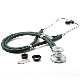 Sprague Stethoscope McKesson Green 2-Tube 22'' Tube Double Sided Chestpiece 641DGMM Case of 20