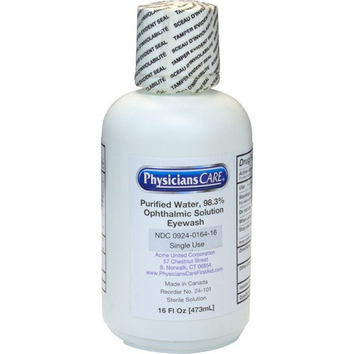 Eyewash Solution The Safety Zone Eye Cup, Buffered Solution 16 oz. Bottle K-FAK-24-101 Pack of 1
