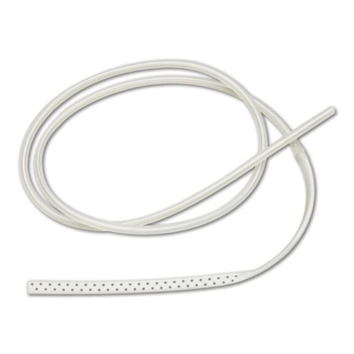 Surgidyne Wound Drain Tube Round Type Without Attachment Round Perforated Channel Type 10 Fr. Size Sterile, 370021, Pack of 1