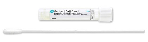 Puritan Opti-Swab Specimen Collection and Transport System 6'' Length Sterile LA-106 Case of 300