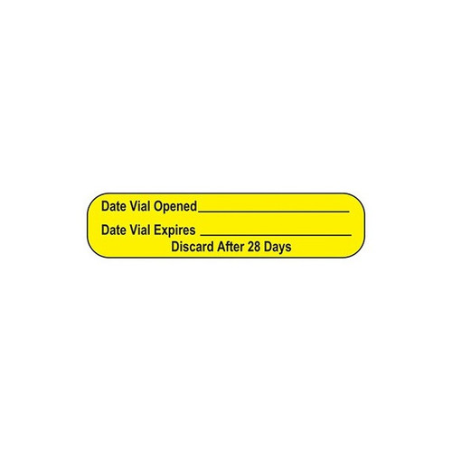 indeed Write Pre-Printed Auxiliary Label Yellow, 3/8 x 1-5/8 in, 18619, Box of 1000