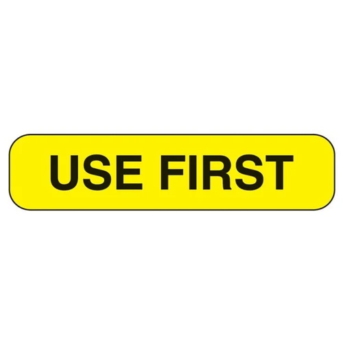 indeed Pre-Printed Biohazard Label Auxiliary Label Yellow Paper Use First Black Quality Control Label 3/8 x 1-5/8 in, 2306, Pack of 1000