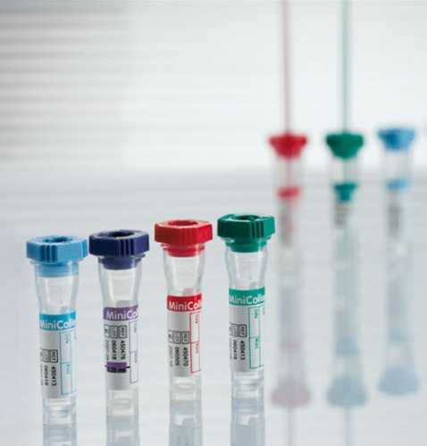 MiniCollect Capillary Blood Collection Tube Lithium Heparin Additive 1 mL, Rubber Cross-Section Cap, 450477, Case of 1000