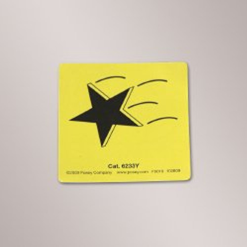 Posey Magnetic Sign Alert Falling Star Symbol, 6233Y, Dozen of 12