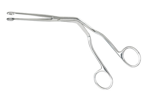 Catheter Forceps McKesson Magill 7 Inch Length Office Grade Stainless Steel NonSterile Finger Ring Handle 43-2-285 Pack of 1