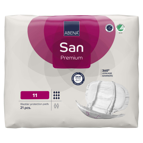 Abena San Premium Incontinence Liner 14.5 X 28.7 Inch Heavy Absorbency Fluff / Polymer Core Size 11, 1000021313, Pack of 21