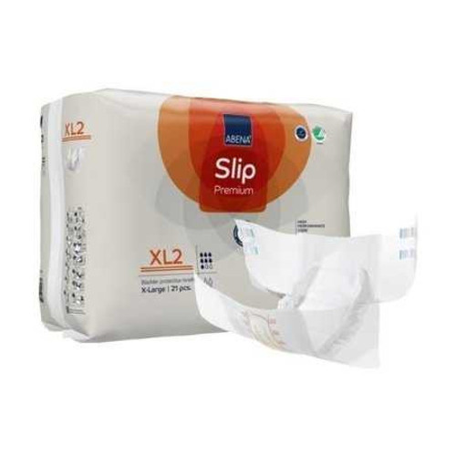 Unisex Adult Incontinence Brief Abena® Slip Premium XL2 X-Large Disposable Heavy Absorbency 1000021293 Pack of 21 1000021293 Abena® Slip Premium XL2 1218209_PK