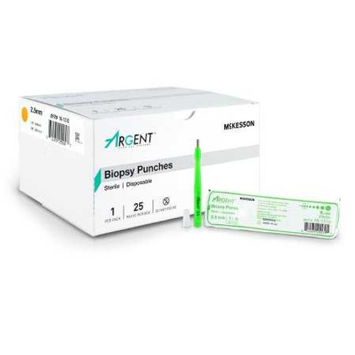 Biopsy Punch McKesson Argent™ Dermal 2.5 mm 16-1310 Case of 100 16-1310 McKesson Argent™ 1175171_CS