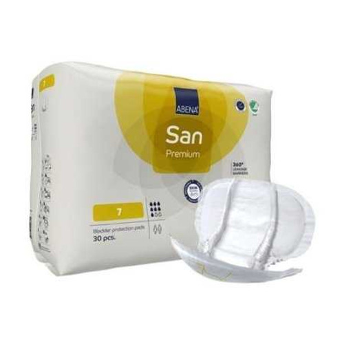 Incontinence Liner Abena® San Premium 14.1 x 24.8 Inch Heavy Absorbency Fluff / Polymer Core Size 7 1000021309 Case of 120 1000021309 Abena® San Premium 1218219_CS