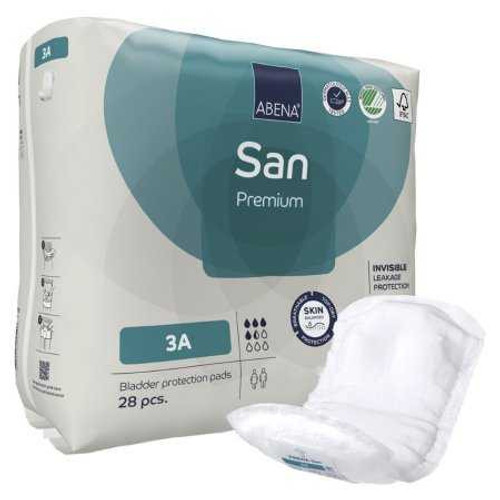 Bladder Control Pad Abena® San Premium 4.3 x 12.9 Inch Moderate Absorbency Fluff / Polymer Core Size 3A 1000021305 Case of 196 1000021305 Abena® San Premium 1218215_CS Bladder Control Pad Abena® San Premium 4.3 x 12.9 Inch Moderate Absorbency Fluff / Polymer Core Size 3A 1000021305 Case of 196 1000021305 Abena® San Premium 1218215_CS