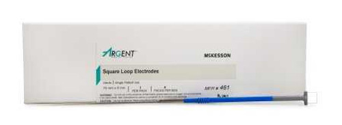 LEEP/LLETZ Electrode McKesson Argent™ Tungsten Wire Square Loop Tip Disposable Sterile 461 Box of 5 461 McKesson Argent™ 890519_BX