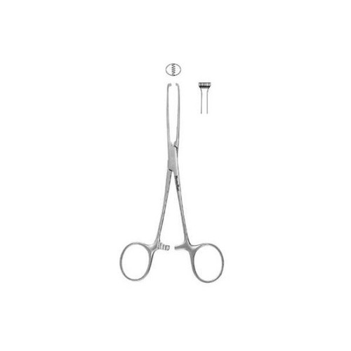 Tissue Forceps MeisterHand Allis 10 Inch Length OR Grade German Stainless Steel NonSterile Ratchet Lock Finger Ring Handle Straight 5 x 6 Teeth MH16-12 Pack of 1