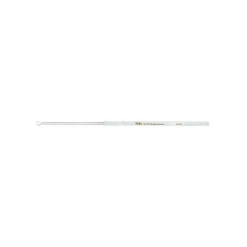 Ear Curette Miltex Billeau 6-1/2'' Length Round Knurled Handle Size 2 Tip Flexible Oval Loop Tip 19-316 Pack of 1