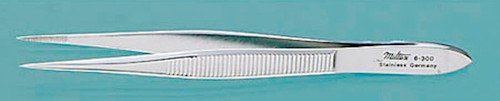 Splinter Forceps Howard 3-1/2 Inch Length Floor Grade NonLocking Thumb Handle Straight EG6-300 One Dozen