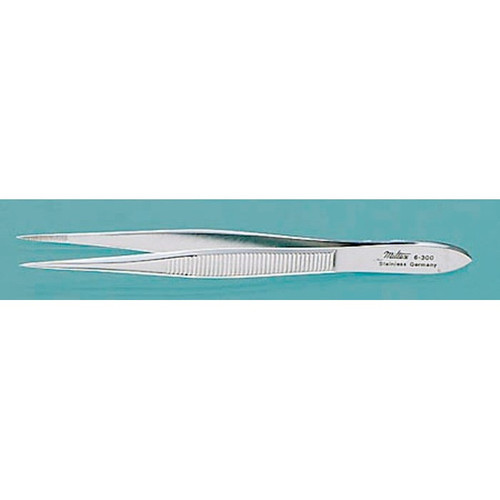 Splinter Forceps Howard 3-1/2 Inch Length Floor Grade NonLocking Thumb Handle Straight EG6-300 One Dozen