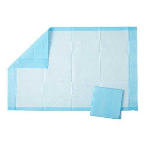 Disposable Underpad Protection Plus® 23 x 36 Inch Fluff / Polymer Light Absorbency MSC281232 Case of 150 MSC281232 Protection Plus® 1216092_CS