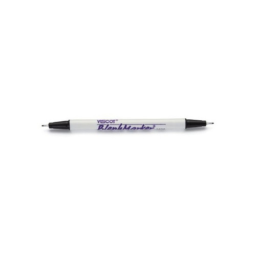Skin Marker with Ruler Blephmarker Gentian Violet / Gentian Violet Ink Full Size Dual Tip, Ultra Fine / Ultra Fine Sterile 1424SR-100 Case of 100