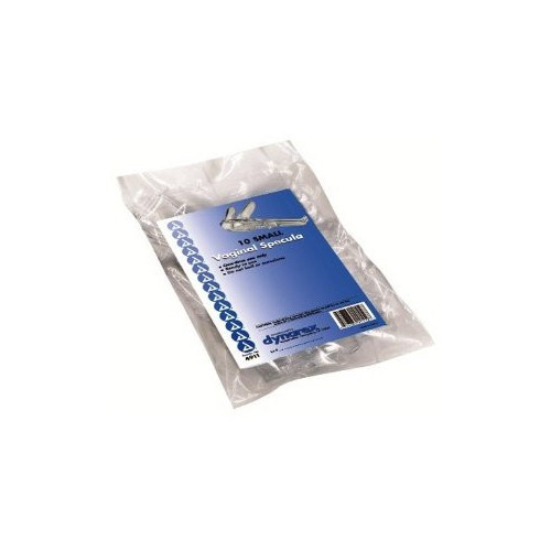 Vaginal Speculum dynarex Pederson NonSterile Office Grade Polystyrene Small Double Blade Duckbill Disposable Without Light Source Capability 4911 Case of 100
