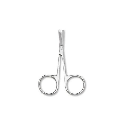 Suture Scissors Centurion Lil' Tips Littauer 3-1/2 Inch Length Floor Grade Stainless Steel Sterile Finger Ring Handle Straight Blunt Tip / Blunt Tip 66845 Case of 20