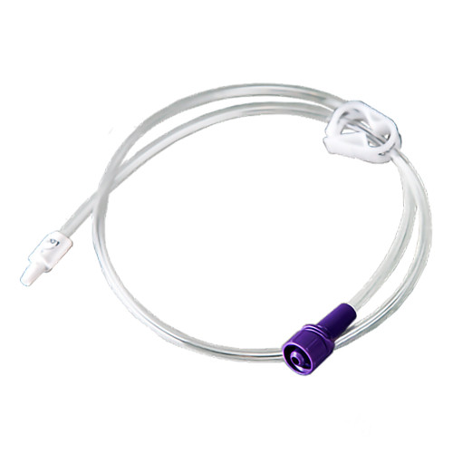 Single Port Enteral Extension Set Right Angle, 24 Inch, VED-1005, Case of 10