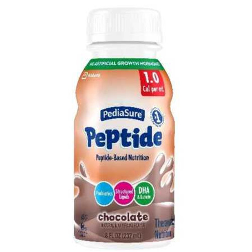 Pediatric Oral Supplement PediaSure® Peptide 1.0 Cal Chocolate Flavor 8 oz. Bottle Liquid Peptide Malabsorption / Maldigestion 67073 Bottle of 1 67073 PediaSure® Peptide 1.0 Cal 1200480_BT
