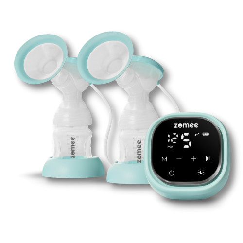 Zomee Z2 Double Electric Breast Pump, Portable and Lightweight, Hospital grade strength