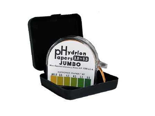 pH Paper in Dispenser Hydrion™ 3.0 to 5.5 14853158E Pack of 1 14853158E Hydrion™ 245200_EA