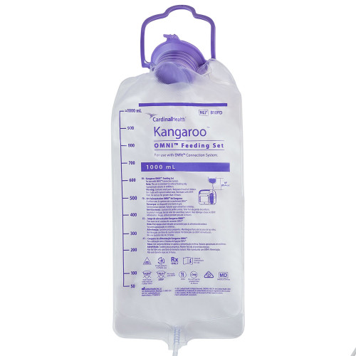 Kangaroo OMNI Enteral Feeding Pump Bag Set 1000 mL NonSterile, B10FD, Case of 30