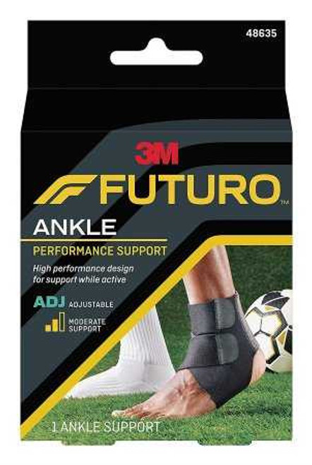 Ankle Support 3M™ Futuro™ Sport Moisture Control One Size Hook and Loop Strap Closure Foot 48635ENR Pack of 1 48635ENR 3M™ Futuro™ Sport Moisture Control 971922_EA
