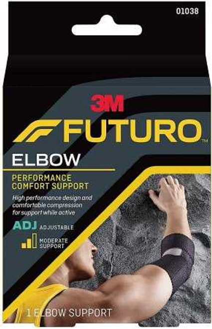 Elbow Support 3M™ Futuro™ One Size Left or Right Elbow Black 01038ENR Pack of 1 01038ENR 3M™ Futuro™ 971882_EA