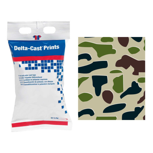 Cast Tape Delta-Cast Prints 3 Inch x 12 Foot Polyester Camouflage Print 4003 Case of 10