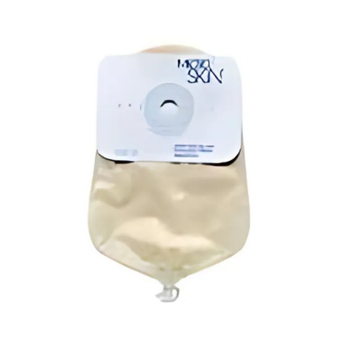 Urostomy Pouch MicroSkin® One-Piece System 9 Inch Length Flat, Pre-Cut 1 Inch Stoma Drainable 86325 Box of 10