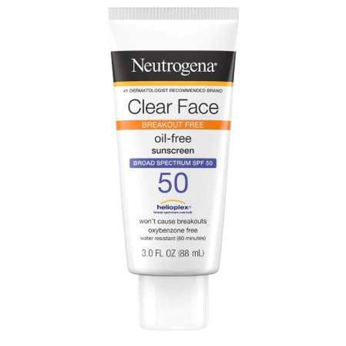Sunscreen Neutrogena® Clear Face SPF 55 Lotion 3 oz. Tube 69968066203 Pack of 1 69968066203 Neutrogena® Clear Face 1193256_EA