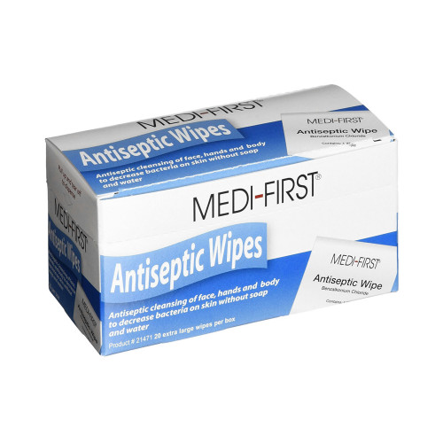 Antiseptic Skin Towelette Medi-First Individual Packet Scented 21471 Case of 400