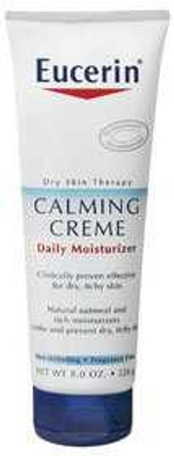 Hand and Body Moisturizer Eucerin® Skin Calming 8 oz. Tube Unscented Cream 07214063378 Pack of 1 07214063378 Eucerin® Skin Calming 765931_EA