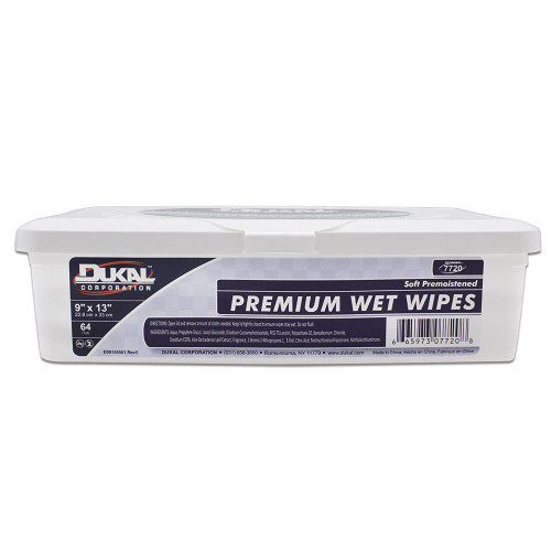 Personal Cleansing Wipe Dukal Premium Tub, 7720 Case of 512