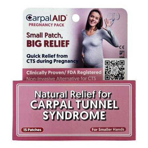 Hand-Based Carpal Tunnel Support Carpal AID® Patch Pregcy Plastic One Size Clear Small SMP15PK Pack of 15 SMP15PK Carpal AID® Patch Pregcy 1233612_PK