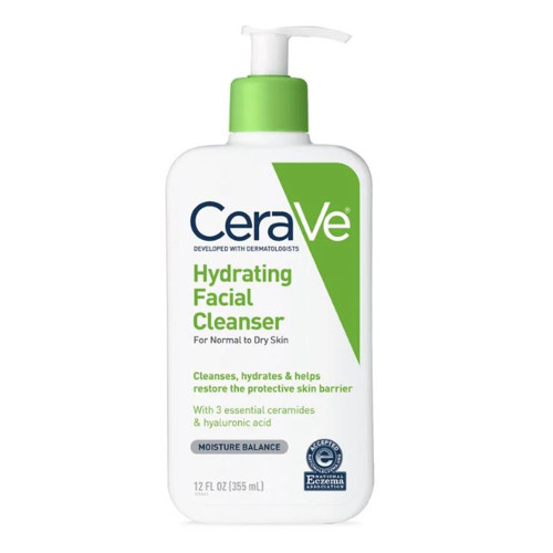 Facial Cleanser CeraVe Lotion 12 oz. Pump Bottle Unscented Pack of 1
